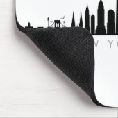 NEW YORK NYC Manhatten USA City Skyline Silhouette Mousepad (Ecke)
