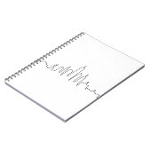 NEW YORK NYC Manhatten USA City Skyline Silhouette Notizblock (Linke Seite)