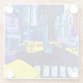 New York NYC Original Art Times Square Glasuntersetzer (Rückseite)