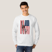 New York NYC Statue of Liberty USA Flag T-Shirt (Vorne ganz)
