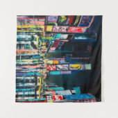 "New York" oil painting, a night view of New York, Wandteppich (Vorderseite (Horizontal))