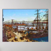 New York, Old Harbour Poster (Vorne)