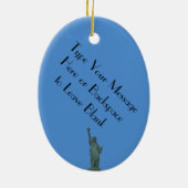 New York Ornament Personalisiert Souvenir Dekorati (Hinten)