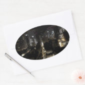 New York Oval Sticker (Umschlag)