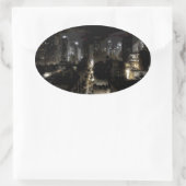 New York Oval Sticker (Tasche)