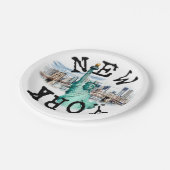 New York Pappteller (Schrägansicht)