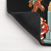 New York Parade Day Thanksgiving Santa Taxi Mousepad (Ecke)