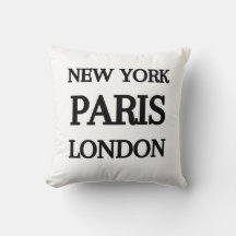 New York, Paris, London, Typografie