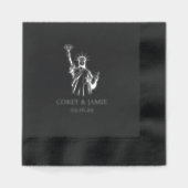 New York Passport Servietten Mit Folie (Vorderseite)