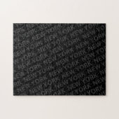 New York Pattern Dark Gray Puzzle (Horizontal)