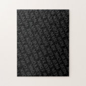 New York Pattern Dark Gray Puzzle (Vertikal)