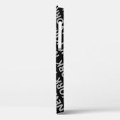 New York Pattern Gray Case-Mate iPhone Case (Rückseite / Links)