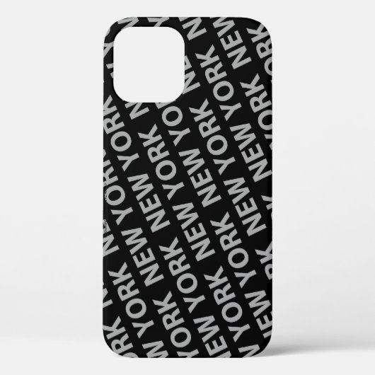 New York Pattern Gray Case-Mate iPhone Case (Rückseite)