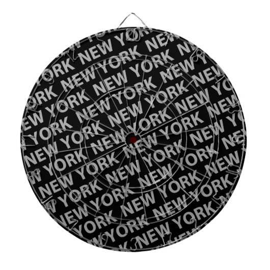 New York Pattern Gray Dartscheibe (vorne)