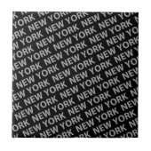 New York Pattern Gray Fliese (Vorderseite)