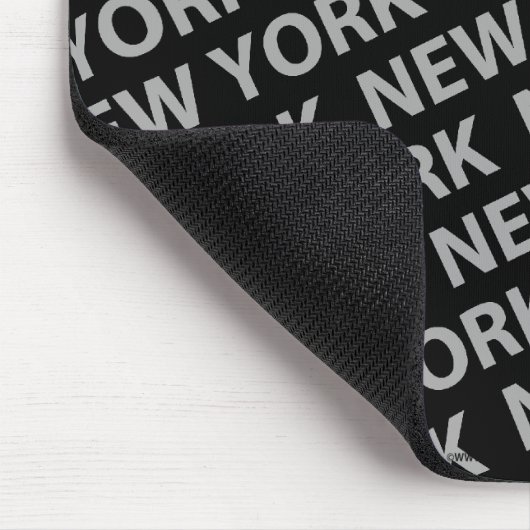 New York Pattern Gray Mousepad (Ecke)
