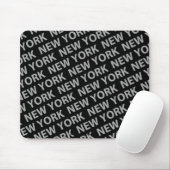 New York Pattern Gray Mousepad (Mit Mouse)