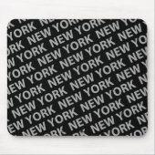 New York Pattern Gray Mousepad (Vorne)