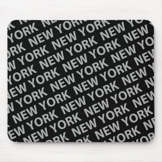 New York Pattern Gray Mousepad (Vorne)