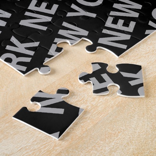 New York Pattern Gray Puzzle (Seite)