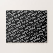 New York Pattern Gray Puzzle (Horizontal)