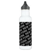 New York Pattern Gray Trinkflasche (Rechts)
