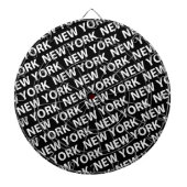 New York Pattern White Dartscheibe (vorne)