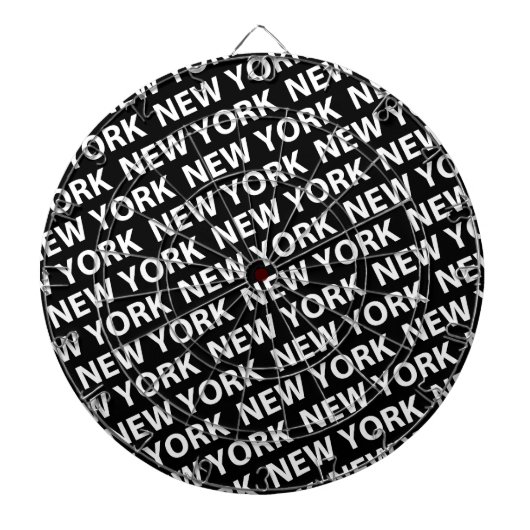 New York Pattern White Dartscheibe (vorne)
