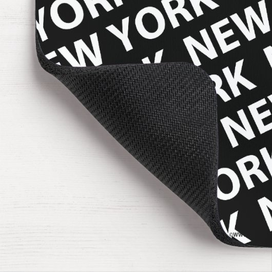 New York Pattern White Mousepad (Ecke)