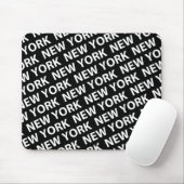 New York Pattern White Mousepad (Mit Mouse)