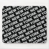 New York Pattern White Mousepad (Vorne)