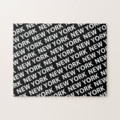 New York Pattern White Puzzle (Horizontal)
