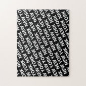 New York Pattern White Puzzle (Vertikal)