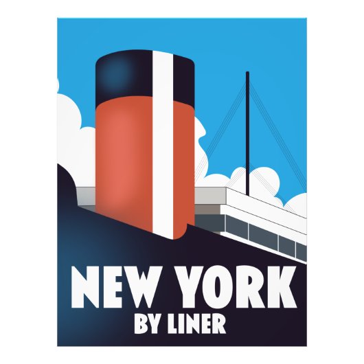 New York per Linienbus Fotodruck (Vorne)