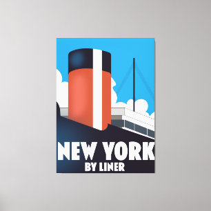 New York per Linienbus Leinwanddruck
