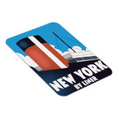 New York per Linienbus Magnet (Rechte Seite)