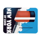 New York per Linienbus Magnet (Horizontal)