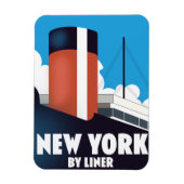 New York per Linienbus Magnet (Vertikal)