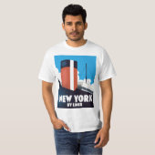 New York per Linienbus T-Shirt (Vorne ganz)