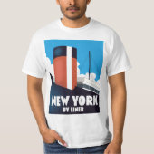 New York per Linienbus T-Shirt (Vorderseite)