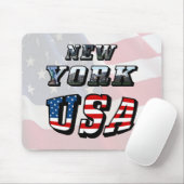 New York Picture and USA Text Mousepad (Mit Mouse)