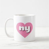 New York Pink heart - I Liebe ny Kaffeetasse (Links)