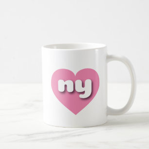New York Pink heart - I Liebe ny Kaffeetasse