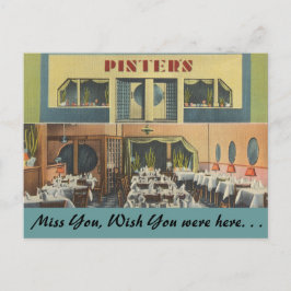 New York, Pinter's Restaurant Postkarte