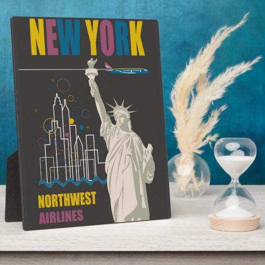 New York Plaque Fotoplatte (Seite)