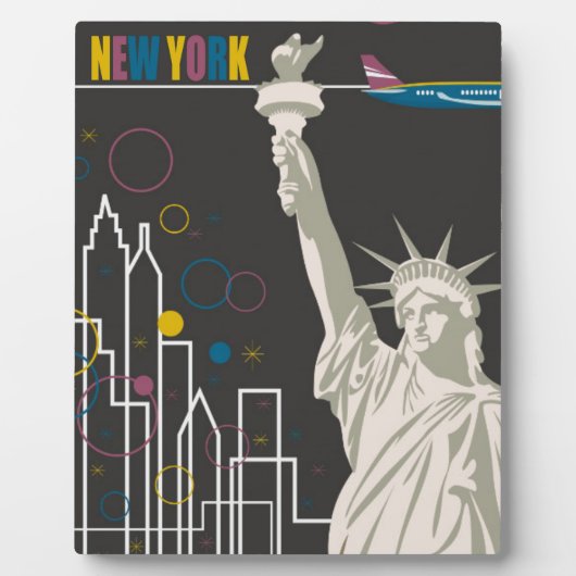 New York Plaque Fotoplatte (Vorderseite)