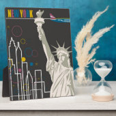 New York Plaque Fotoplatte (Seite)