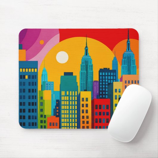 New York Pop Art Mousepad (Mit Mouse)