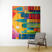 New York Pop Art Wandteppich (Beispiel)