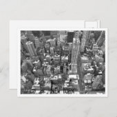 New York Postcard City New York Souvenir Card Postkarte (Vorne/Hinten)